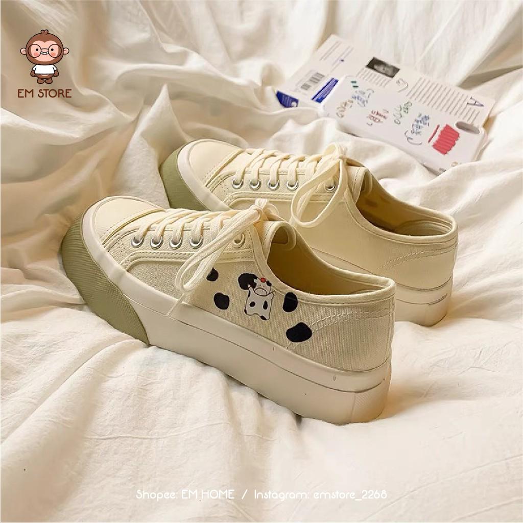 GIÀY SNEAKER COW| EM HOME | S0184