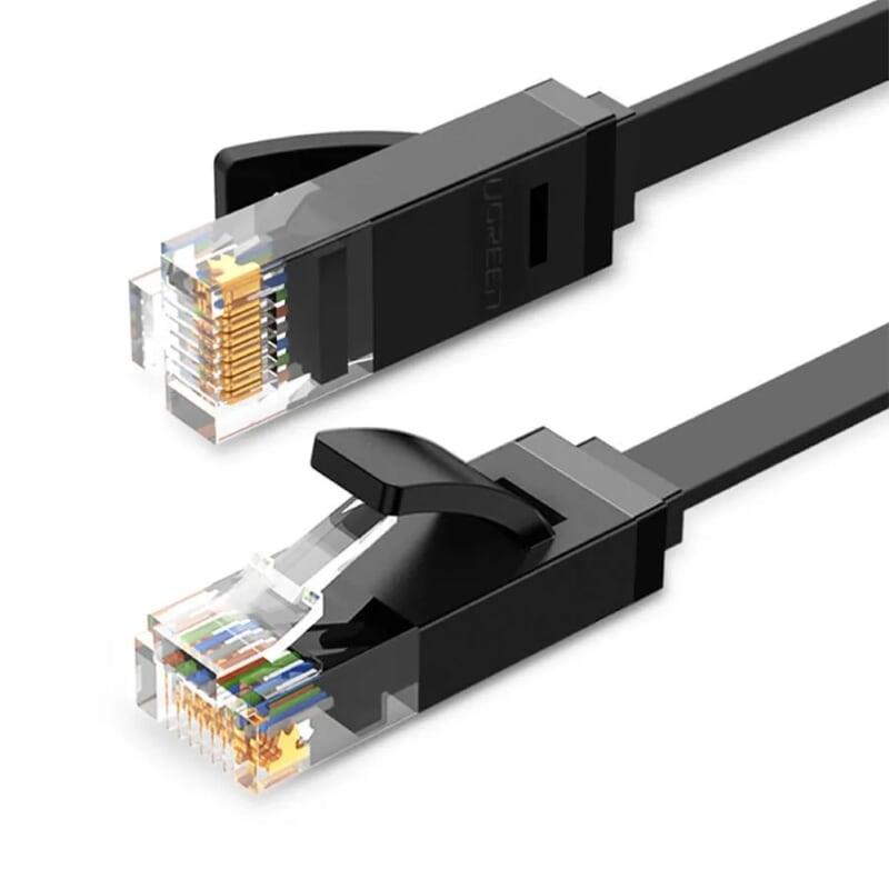 Cáp mạng Gigabit dây dẹp màu đen 26AWG CCA Ugreen 102Ă50181NW 20M Cat6 UTP hàng chính hãng