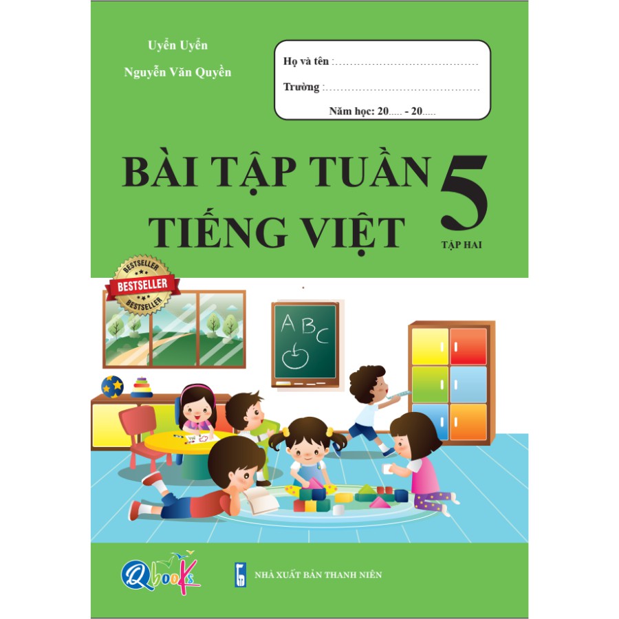 Sách- Combo 8 Cuốn Bài Tập Tuần và Đề Kiểm Tra Toán và Tiếng Việt Lớp 5 Cả Năm