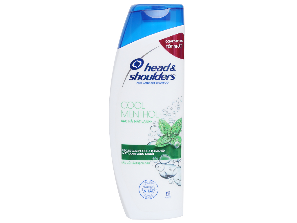 Dầu gội Head &amp; Shoulders làm sạch gàu bạc hà mát rượi 350ml