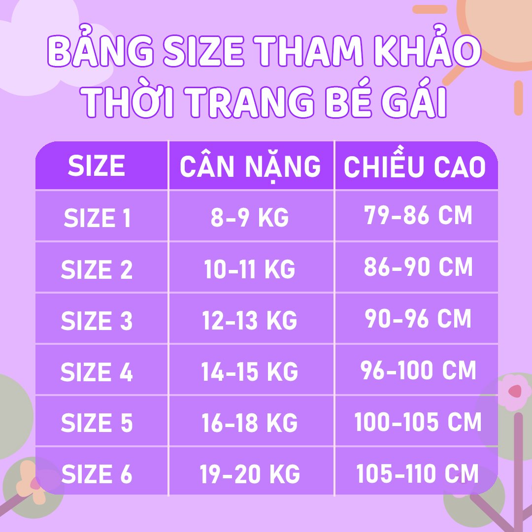 Váy bé gái mùa hè chất cotton họa tiết xinh xắn phù hợp mặc nhà, đi chơi cho bé 2,2,4,5,6,7,8,9,10,11,12 tuổi MV2232-BR