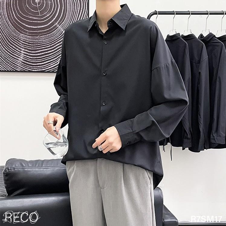 Áo sơ mi nam Hàn Quốc cao cấp dáng rộng dài tay Shirt Loose R7SM17 Unisex