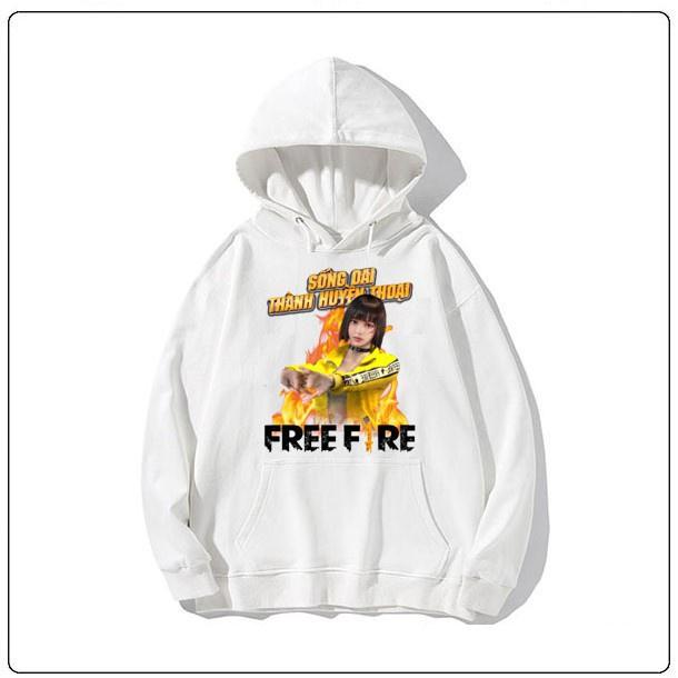 RẺ VÔ ĐỊCH Áo Hoodie Nỉ Ấm Game Free Fire KELLY giá học sinh