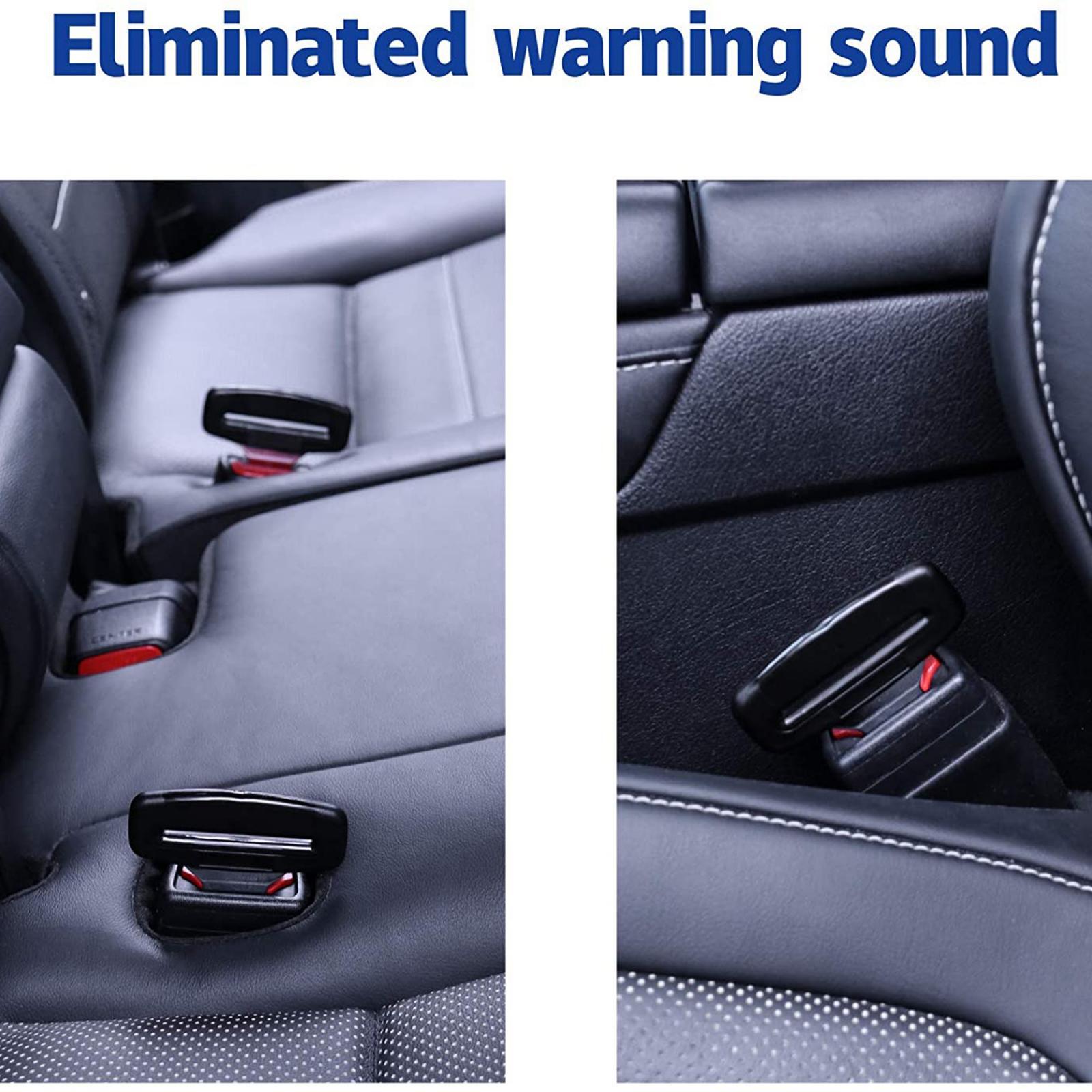 Universal Auto Car Seat Safety Belt Buckle Belt Clip Silencer Metal Tongue
