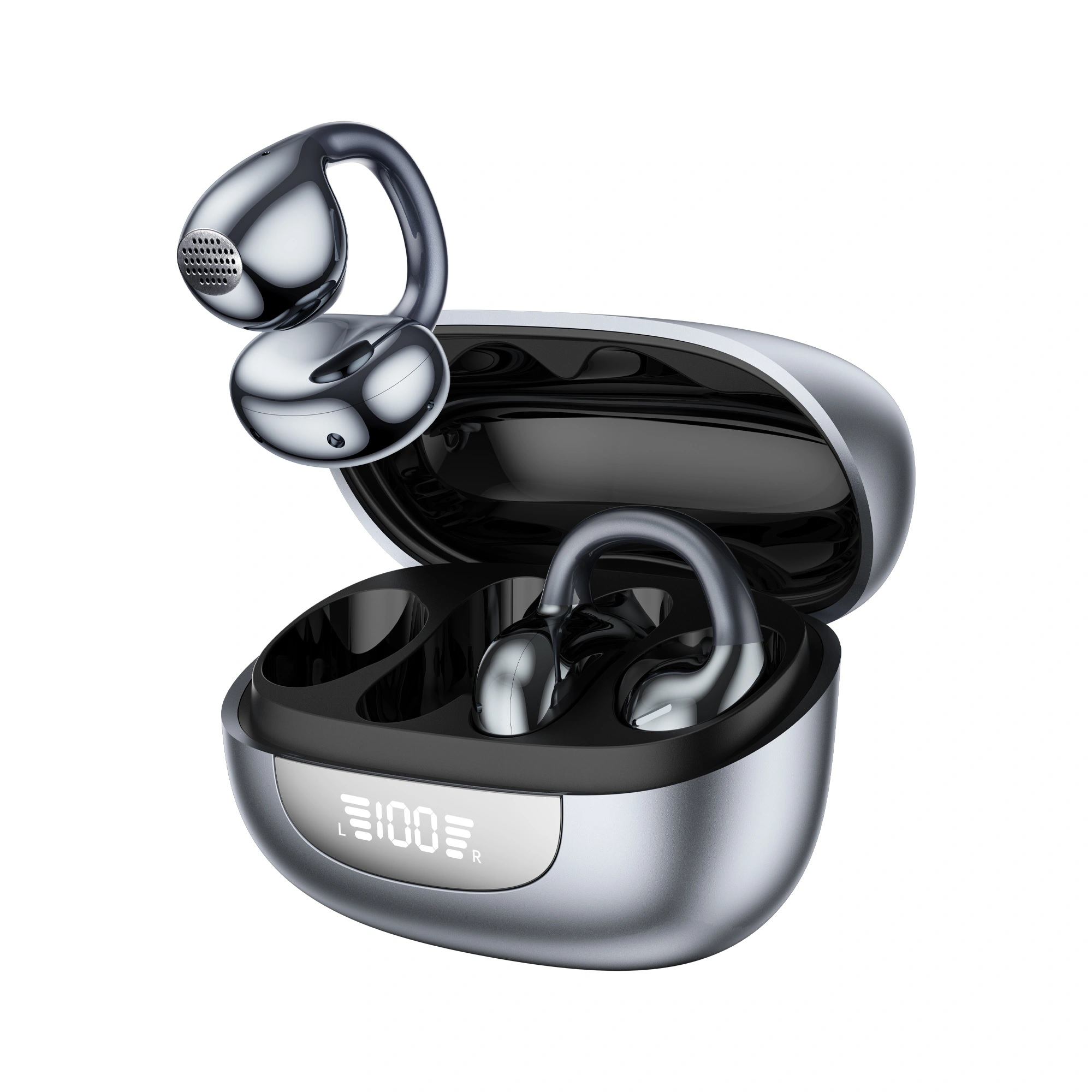 Tai nghe không dây Open-Ear RhythmAir ENC Pro bluetooth 6.0 WIWU OpenBuds O301 - Âm Thanh 360° Driver 11mm - 4 Mic ENC - Pin 56 Giờ - Chống Lọt Âm DS3.0 - Chống Nước IPX5 - Hàng nhập khẩu