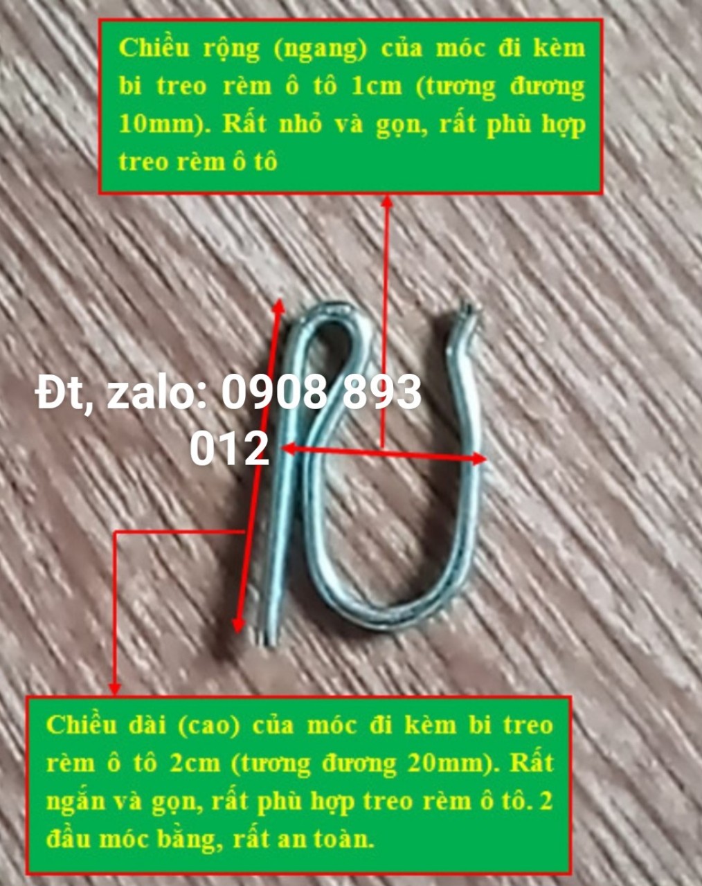 Hạt Kèm Móc Treo Rèm Ô Tô
