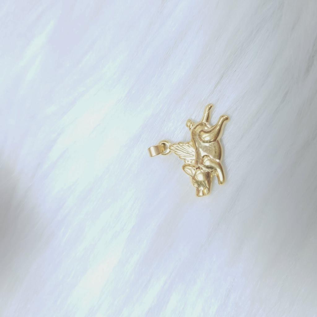 Mặt dây chuyền Con Heo Titanium Cao Cấp- Dùng tắm rửa thoải mái không kiêng nước