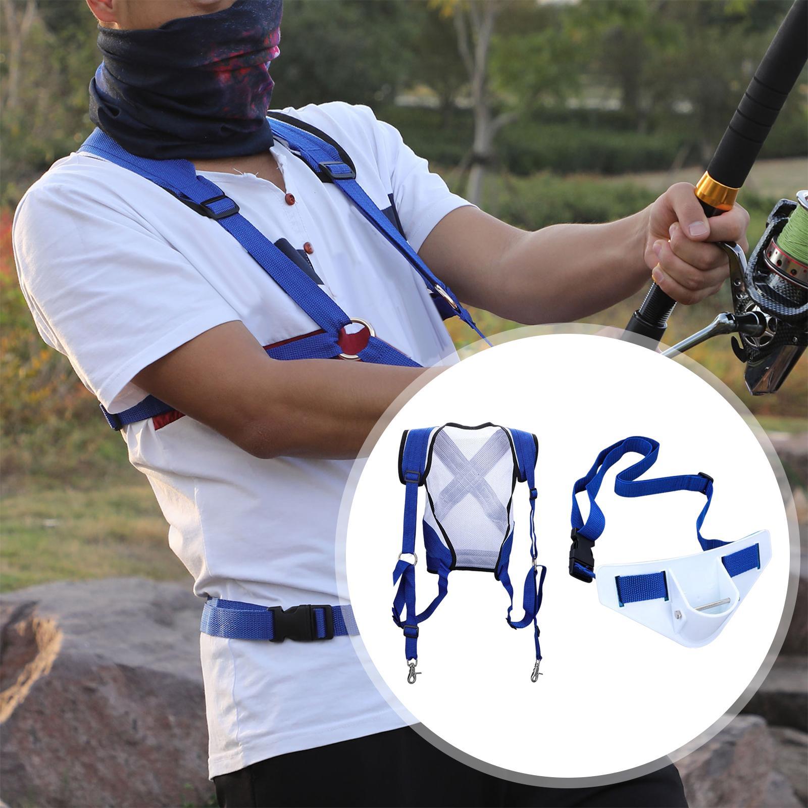 Fishing Rod Holder Belt Adjustable Accessories Waist Belt Fishing Vest Set