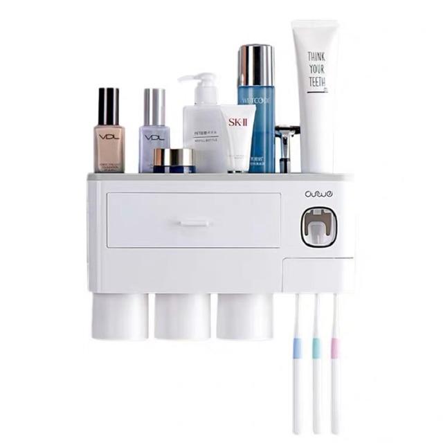 Kệ treo đồ nhà tắm- Bộ nhả kem đánh răng cao cấp