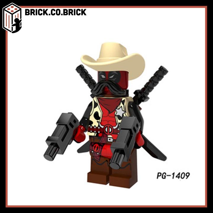 Mô hình Đồ Chơi Lắp Ráp Siêu Anh Hùng DC minifig Super Hero Deadpool Catwoman Redhood Yellow Latern PG8158 - PG-1416