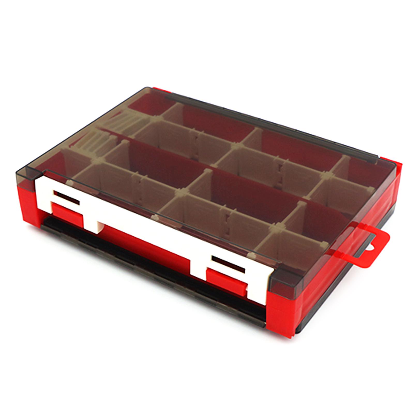 Double Sided Fishing Storage Case Bait Box Lures Organizer Fishing Tackle Container