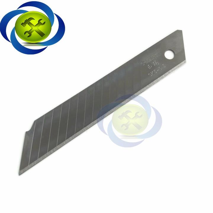 Lưỡi dao rọc giấy C-Mart A0041 14 rãnh 10 lưỡi/hộp 100 X 18 X 0.5mm