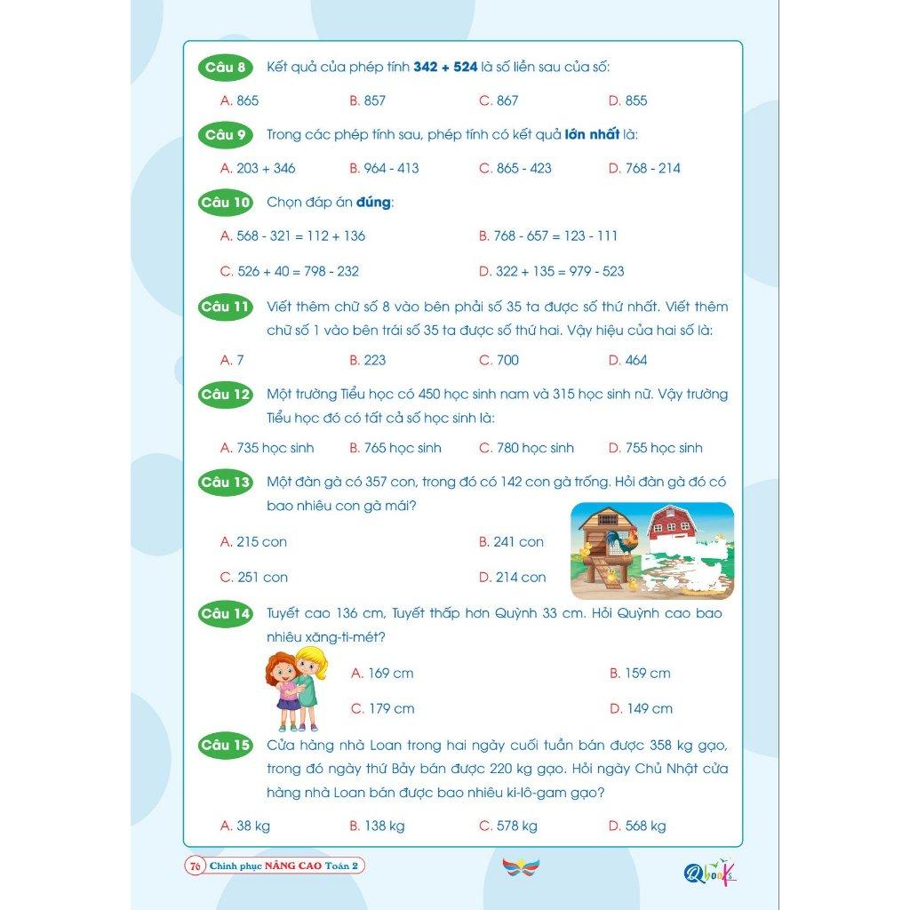 Chinh Phục Nâng Cao Toán Lớp 2 - Cánh Diều - Cả năm - Bản Quyền