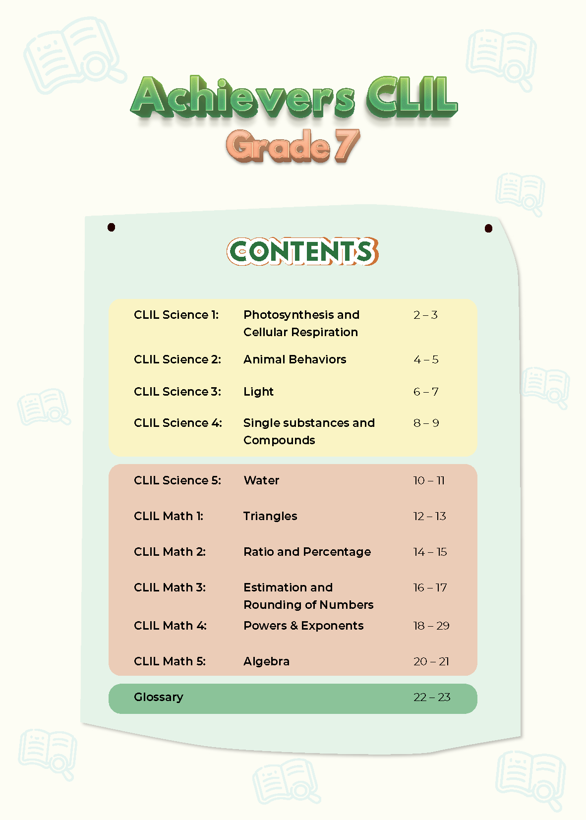 Achievers Grade 7 Student's Book with CLIL Book