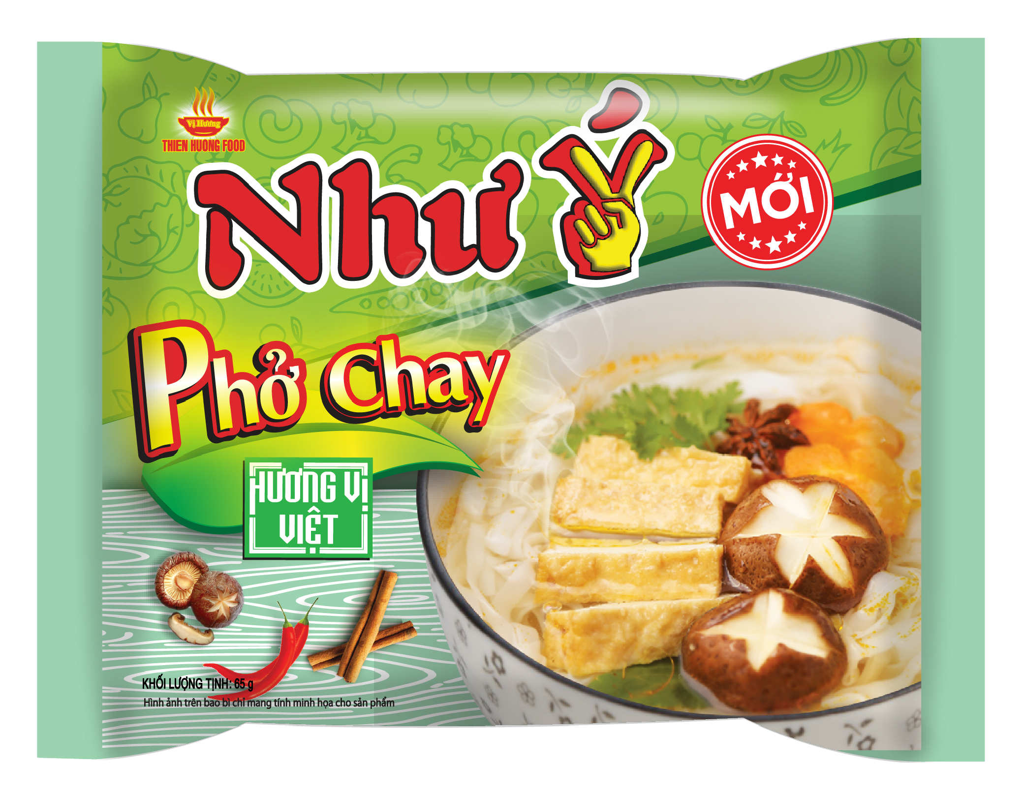 Thùng 30 gói Phở Chay Như Ý 65g/gói