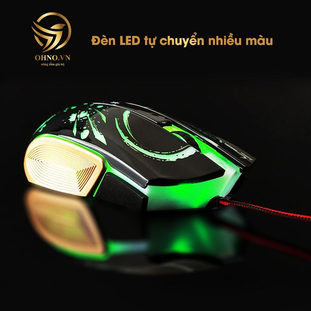 Chuột Gameming Bosston GM100 Chuột Chơi Game Máy Tính Có Dây Đèn Led RGB hàng chính hãng