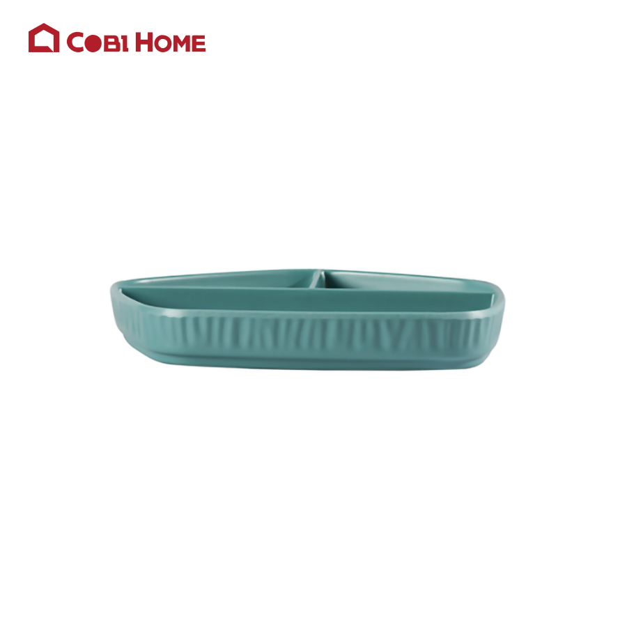 Đĩa chia ngăn melamine cao cấp (2 màu)