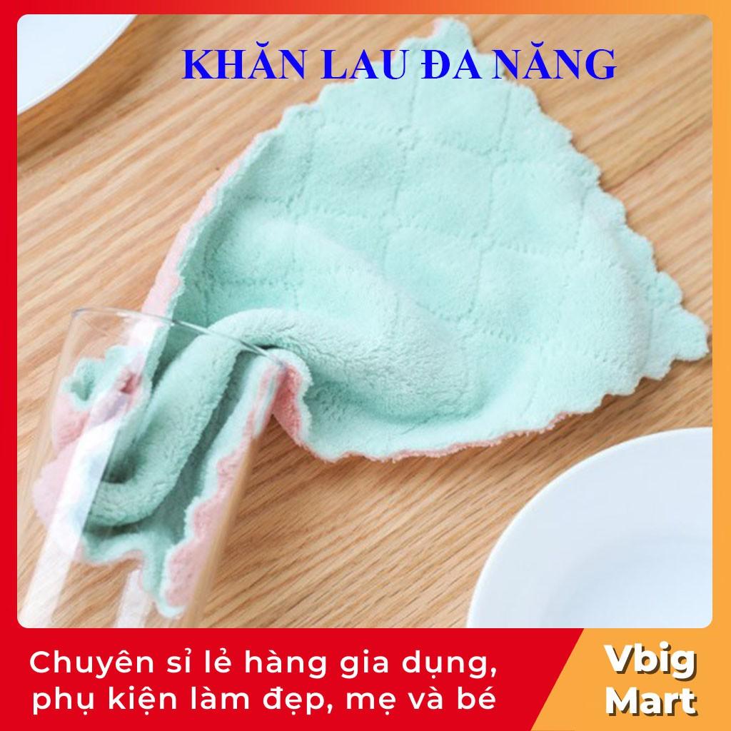 Combo 5 khăn lau tay nhà bếp 2 mặt siêu mềm mịn