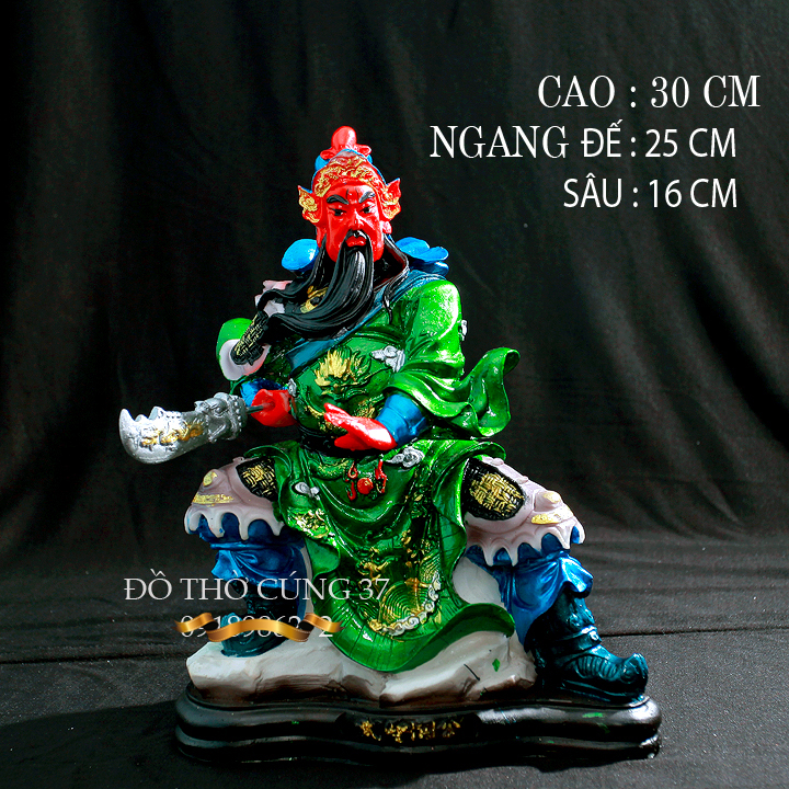 TƯỢNG QUAN CÔNG COMPOSITE  [ TAY CẦM ĐAO ]