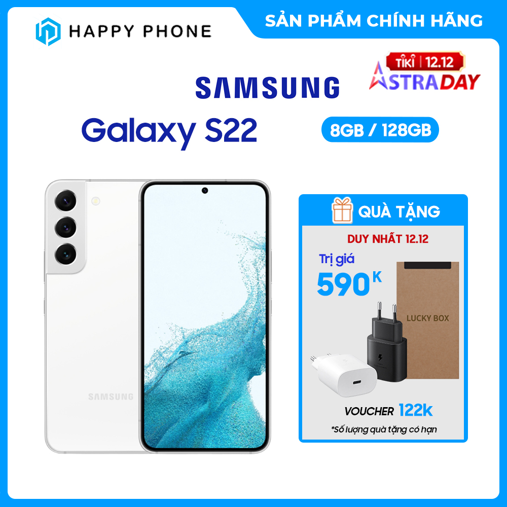 Điện thoại Samsung Galaxy S22 5G (8GB/128GB ) - Hàng chính hãng - ĐÃ KÍCH HOẠT BẢO HÀNH ĐIỆN TỬ