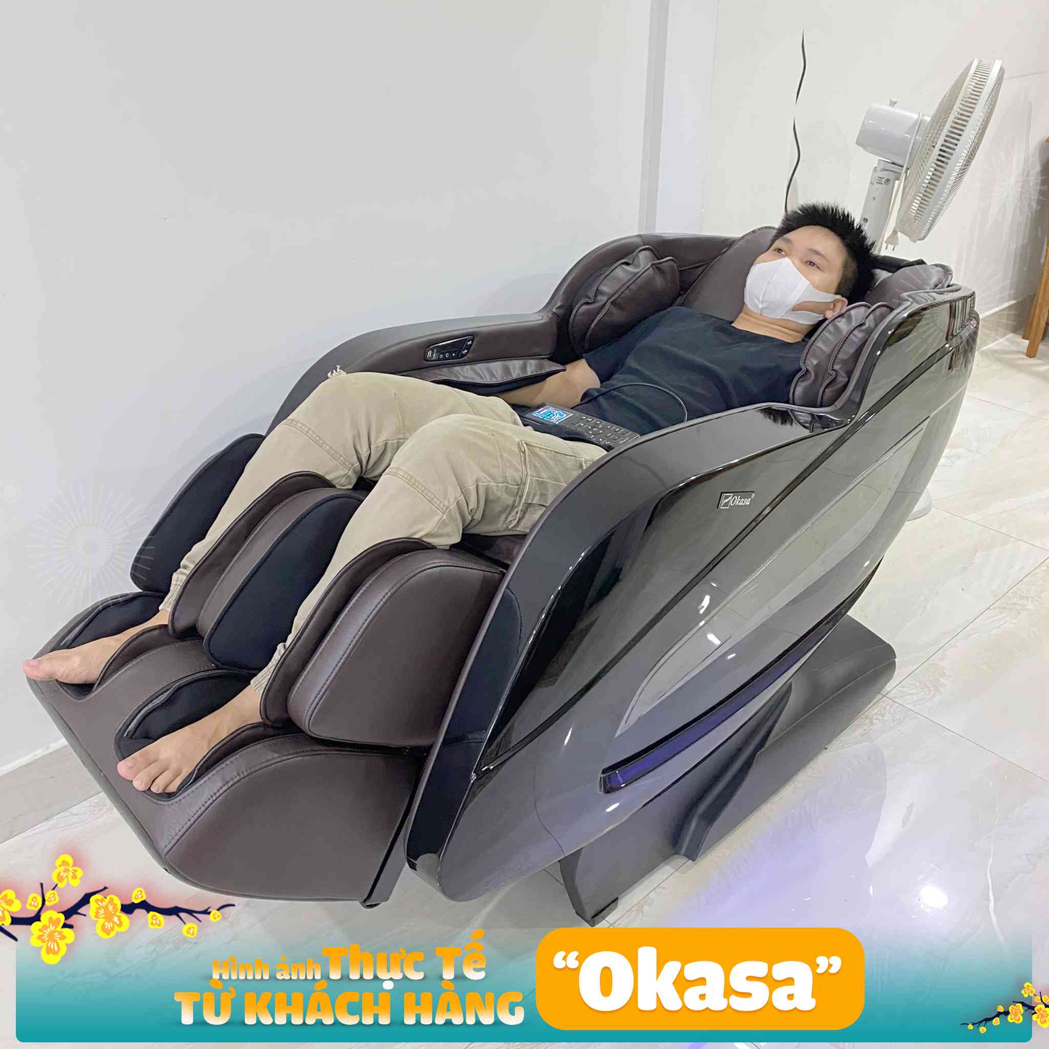 GHẾ MASSAGE OKASA OS-968 ( Bán chạy)