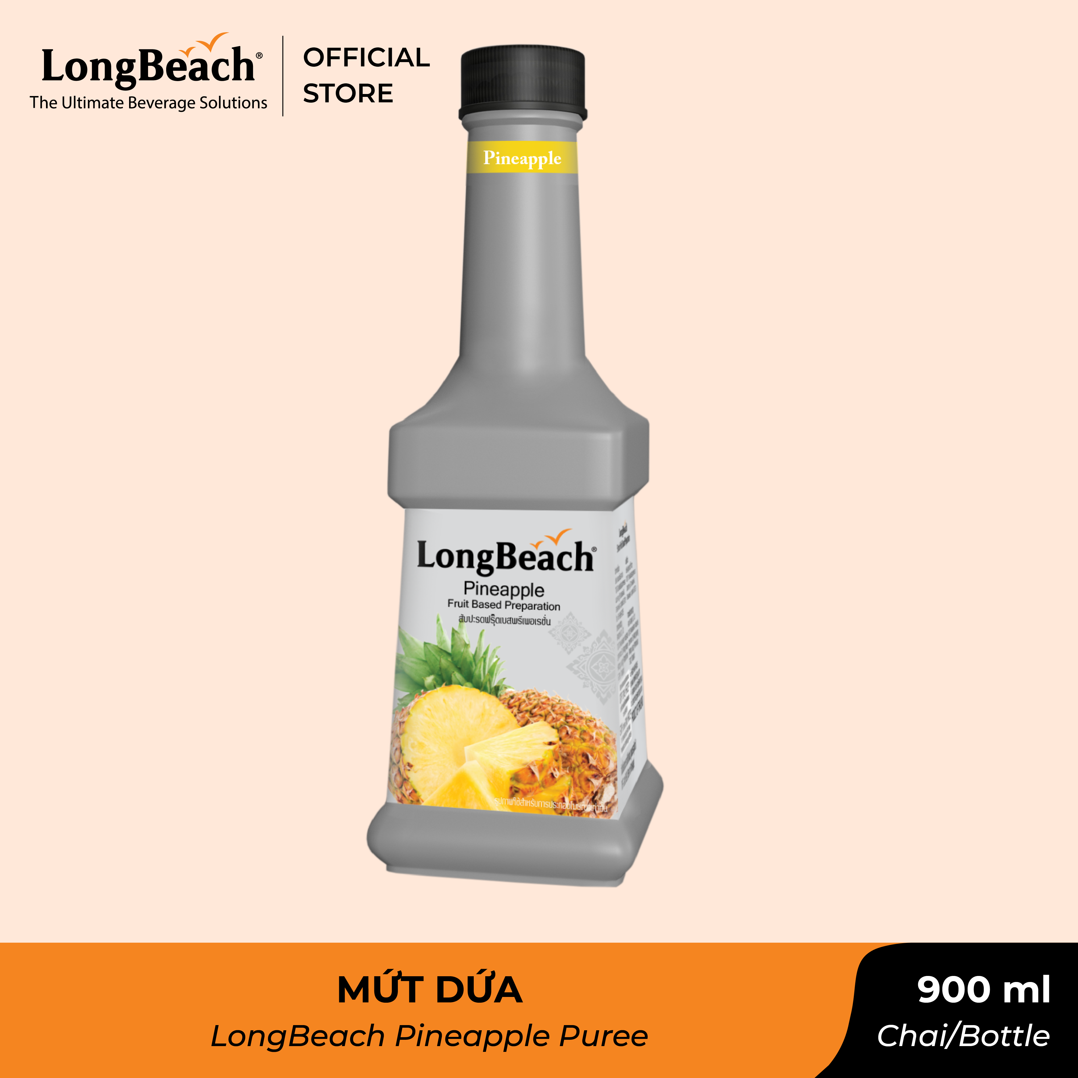 Mứt Dứa - LongBeach Pineapple Fruit Based Preperation 900 ml