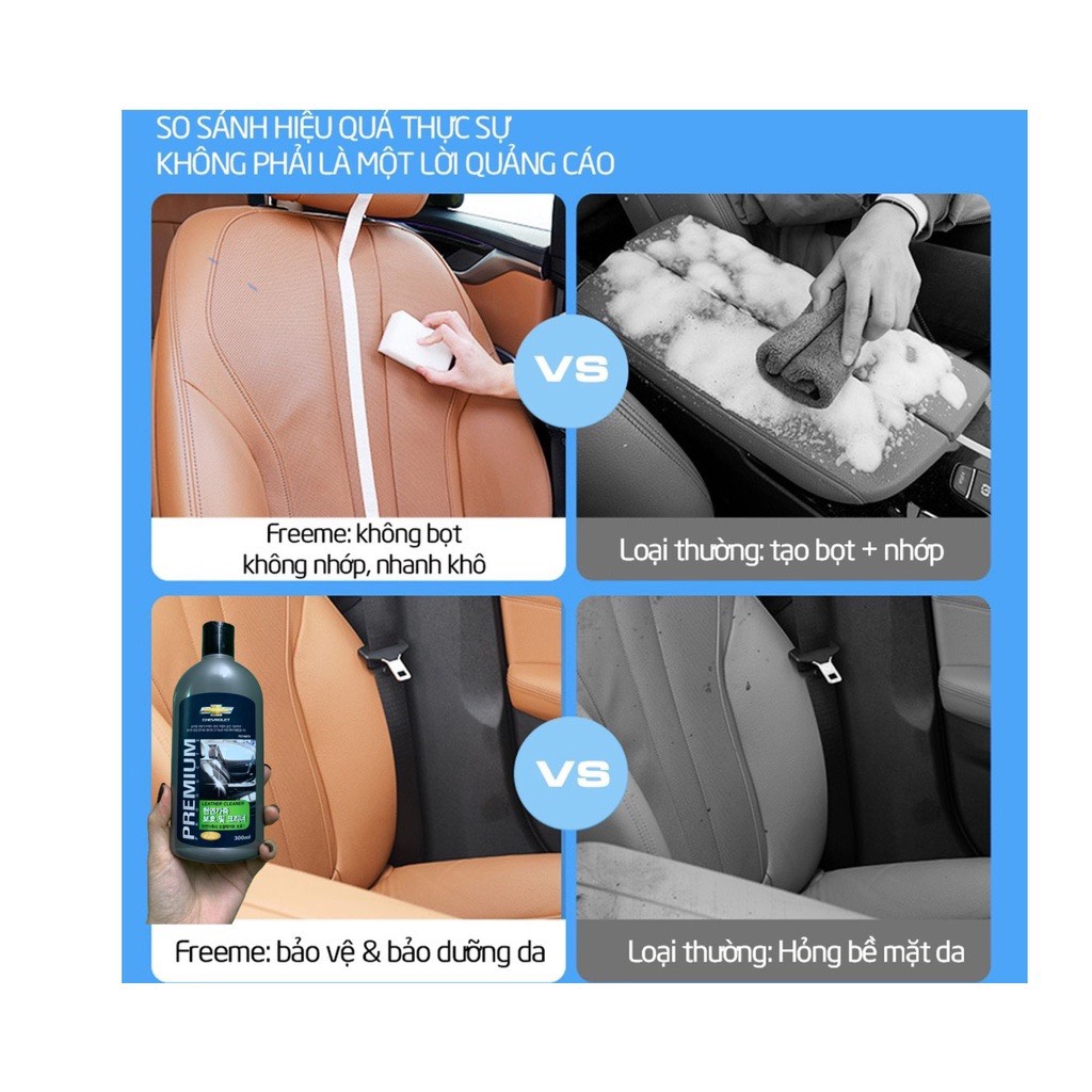 Làm sạch và dưỡng bóng da tự nhiên và giả da ( Leather Cleaner &amp; Conditioner )