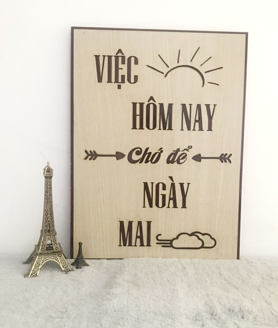 TRANH ĐỘNG LỰC TREO TƯỜNG BẰNG GỖ KHẮC LASER KÍCH THƯỚC LỚN
