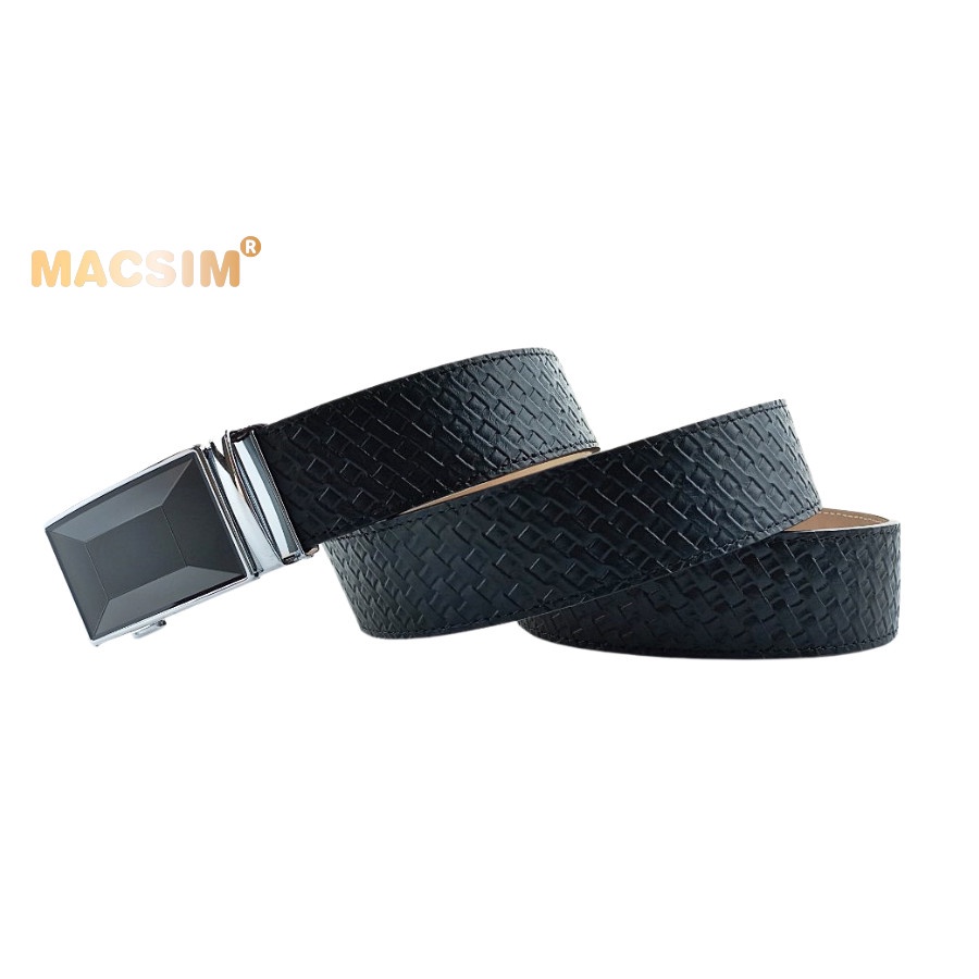 Thắt lưng nam da thật cao cấp nhãn hiệu Macsim MS004
