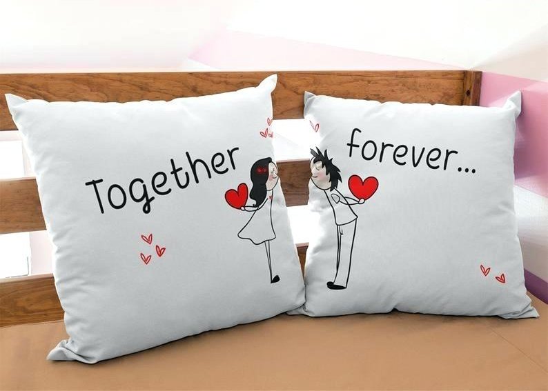 Cặp vỏ gối đôi 45-45cm Together Forever