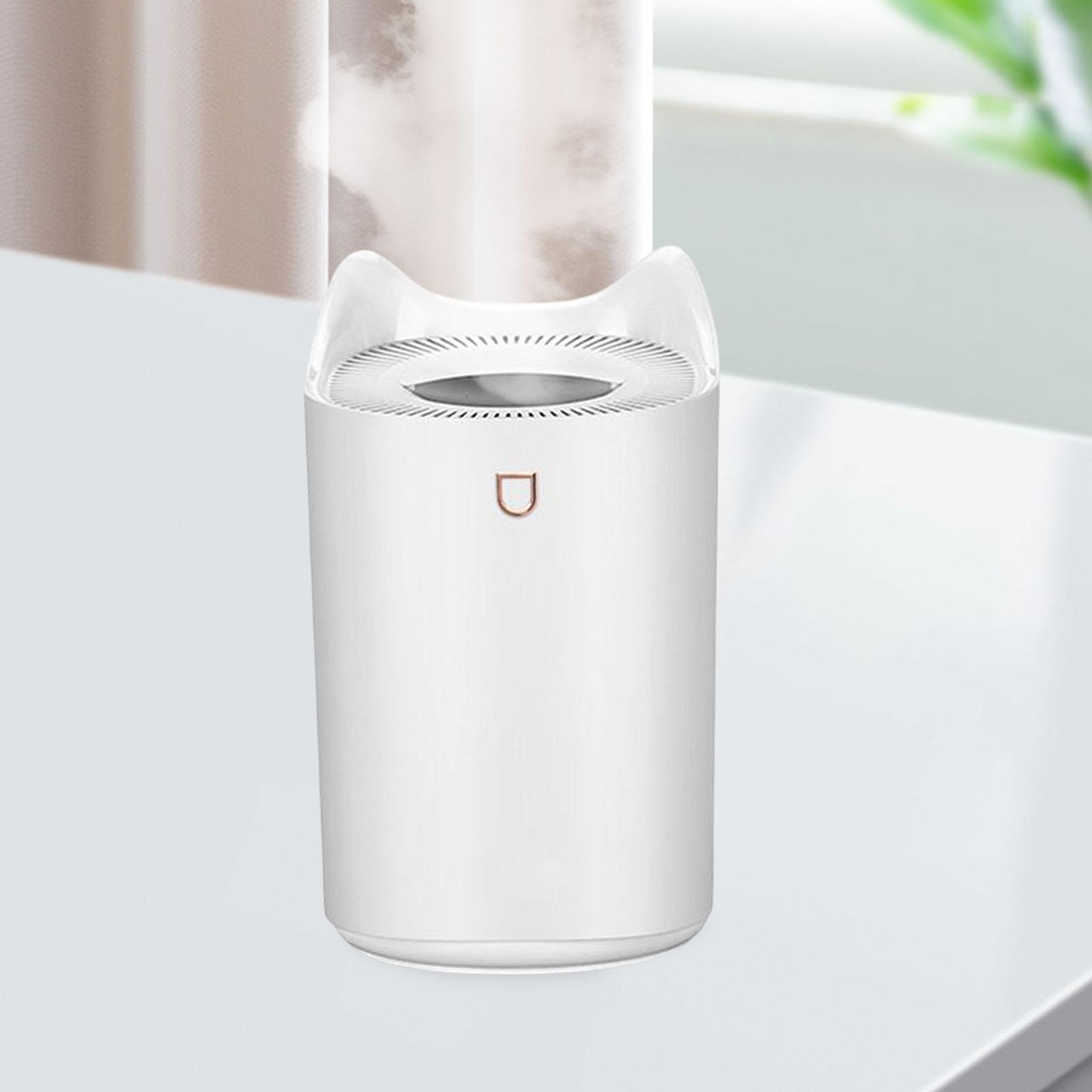 Air Humidifier Essential Diffuser Oil LED Night Light 3L White