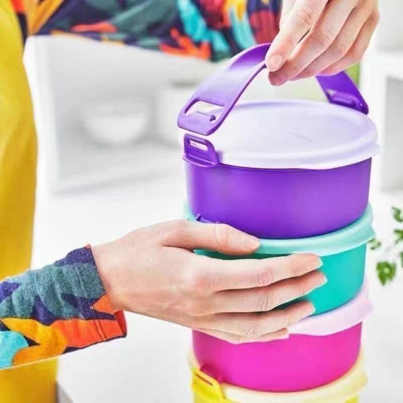 [ TUPPERWARE ] HỘP ĐỰNG CƠM SMALL ROUND CLICK TO GO