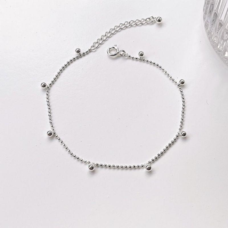 Lắc chân bi bạc cao cấp  YN JEWELRY SL