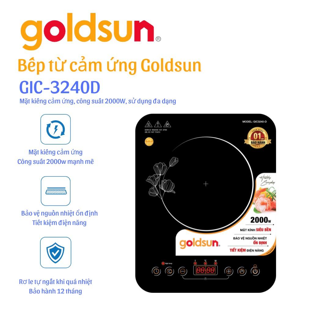 Bếp điện từ đơn Goldsun GIC3240-D - Hàng Chính Hãng