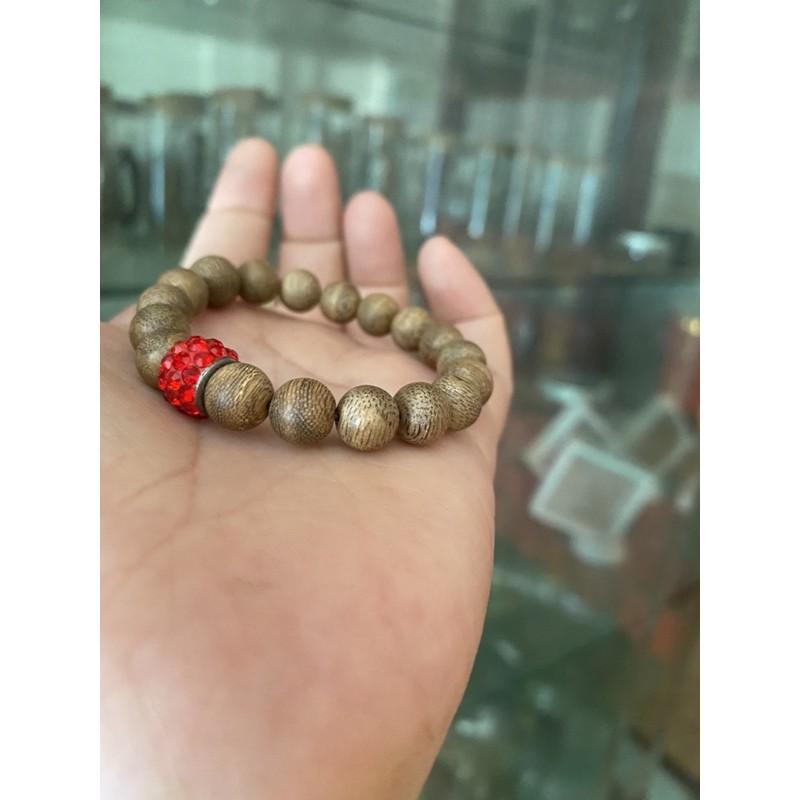 Vòng trầm hương thiên nhiên mix 3 charm