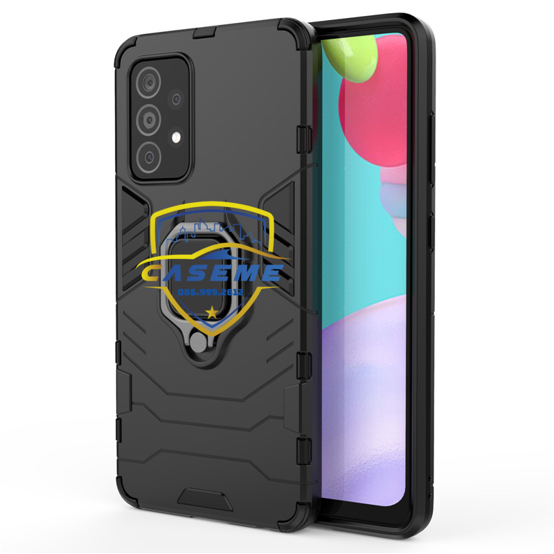 Ốp lưng dành cho Samsung Galaxy A52s Iron Man iRing Nhựa PC cứng viền dẻo chống sốc cao cấp