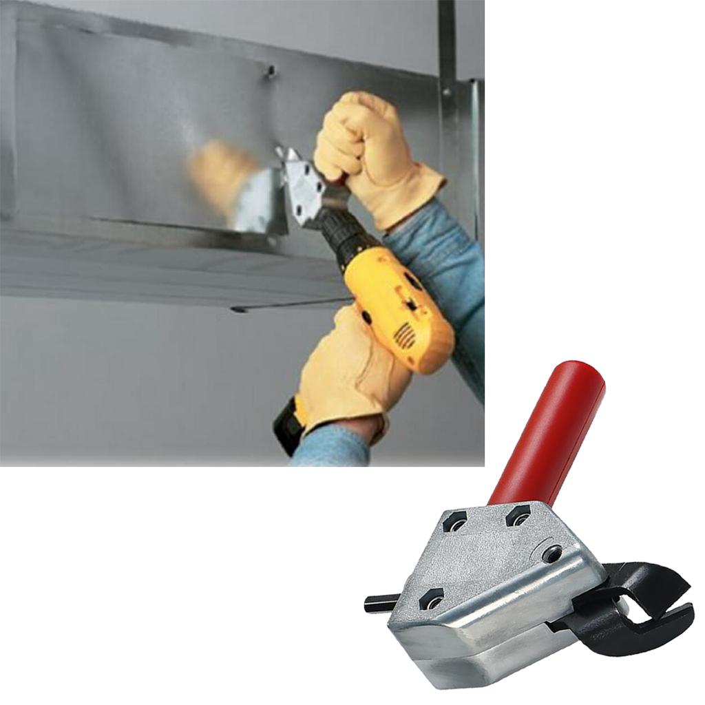 2x Sheet Metal Nibbler Cutter Cutting Saw Tool Scissors Attachment