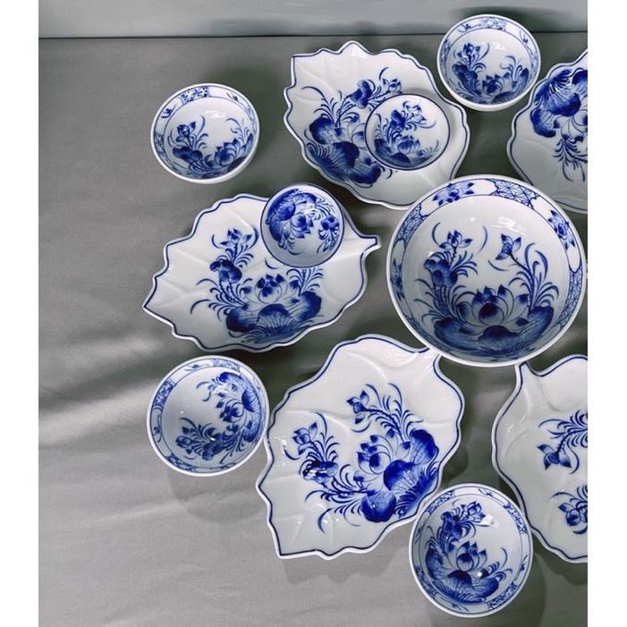 SET BỘ ĐỒ ĂN ĐĨA LÁ 15 MÓN