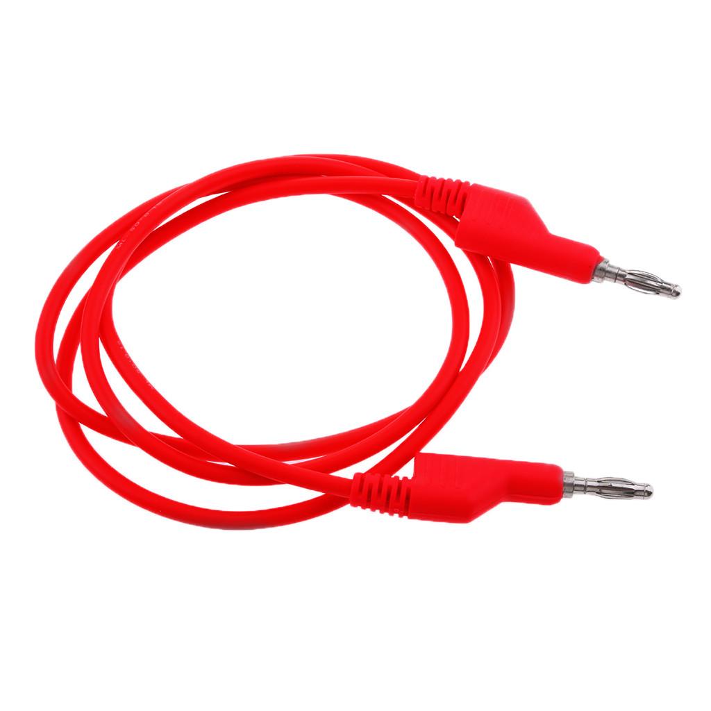 39 Inch Multimeter Test Lead Set - Soft Silicone Stackable Banana to Banana Plug Test Wire Cable Kit for Electrical Testing 1000V/15A