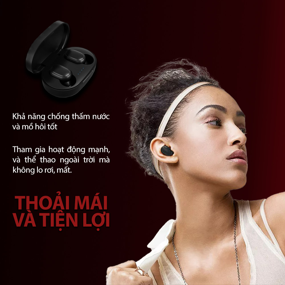 | Xuất Khẩu Mỹ - Nghe 12-15h | - Tai Nghe Bluetooth TWS Không Dây Có Mic Đàm Thoại - The Deosd TD-A200S C2-X3S - Hàng Chính Hãng