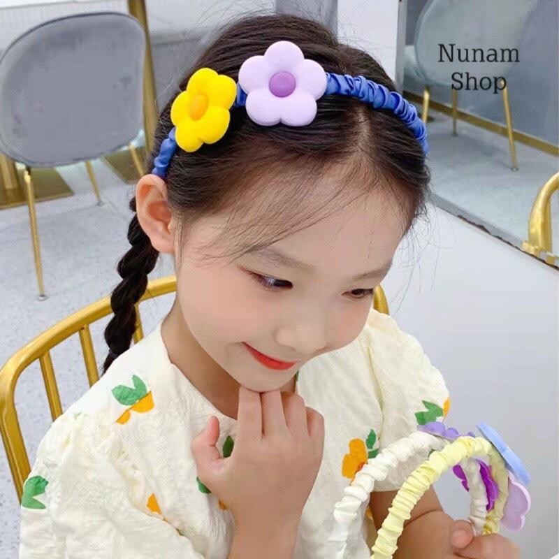 Băng đô bờm cài tóc nhún nơ hoa hoạt hình siêu to đáng yêu hàn quốc Nunam shop, cài tóc nữ,cute,dễ thương