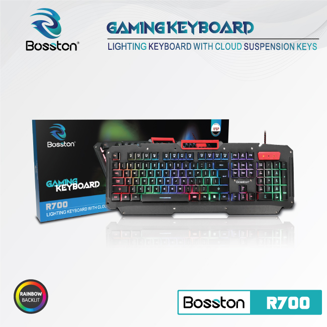 Bàn phím giả cơ Bosston R700 LED Gaming - HÀNG CHÍNH HÃNG - JL