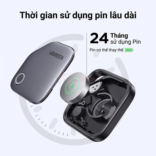 Thiết bị định vị thông minh Ugreen Smart Finder Tracker CM816 45297 - Hàng chính hãng