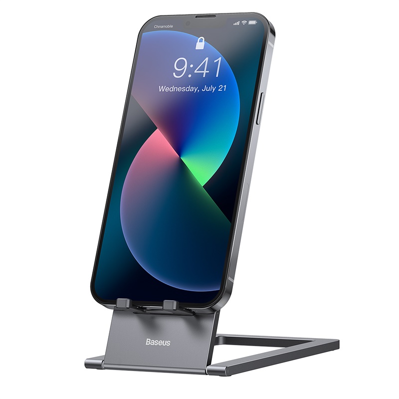 Hình ảnh Giá Đỡ Điện Thoại Và Máy Tính Bảng Xếp Gọn Baseus Foldable Metal Desktop Holder - Hàng chính hãng