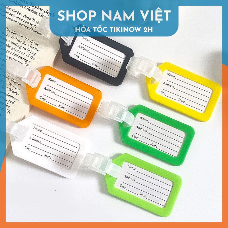 Thẻ Hành Lý Chống Thất Lạc Tối Giản 9*5cm - Giá Rẻ, Đa Dạng Màu Sắc và Thiết Kế Thông Minh, Bảo Vệ Hành Lý Của Bạn