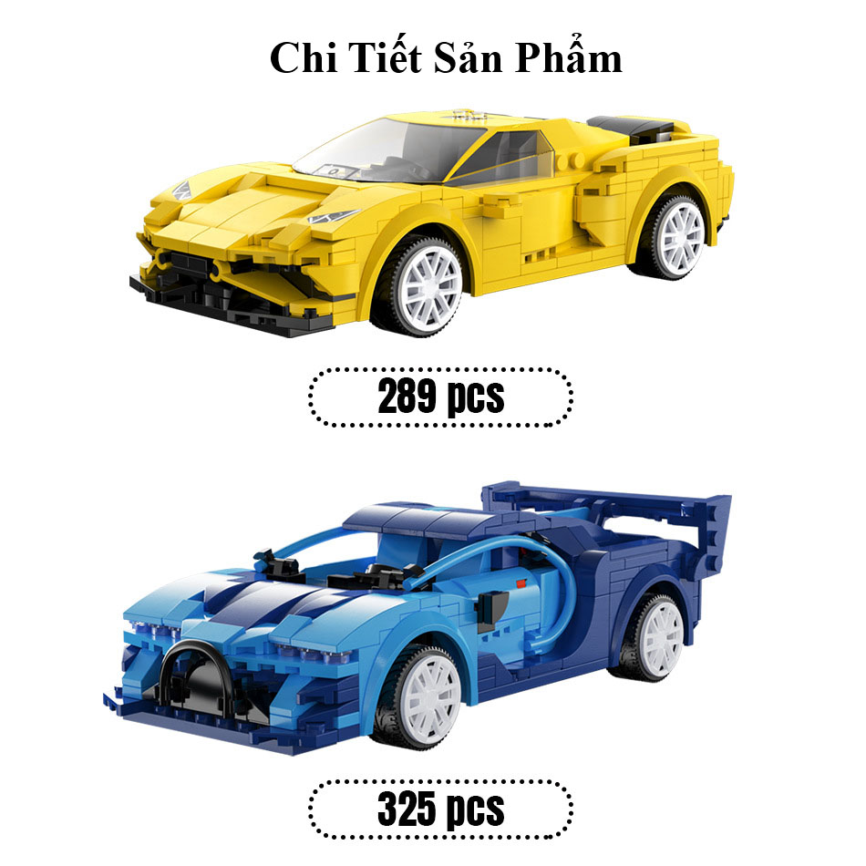 Bộ Đồ Chơi Lắp Ghép Xe Đua Thể Thao Bugatti Với 325 Chi Tiết, Bộ Đồ Chơi Xếp Hình Xe Đua Thể Thao Bugatti Với 325 PSC, Bộ Đồ Chơi Mô Hình Xe Đua Thể Thao Điều Khiển Từ Xa RC - Chính Hãng BABYBOSS.