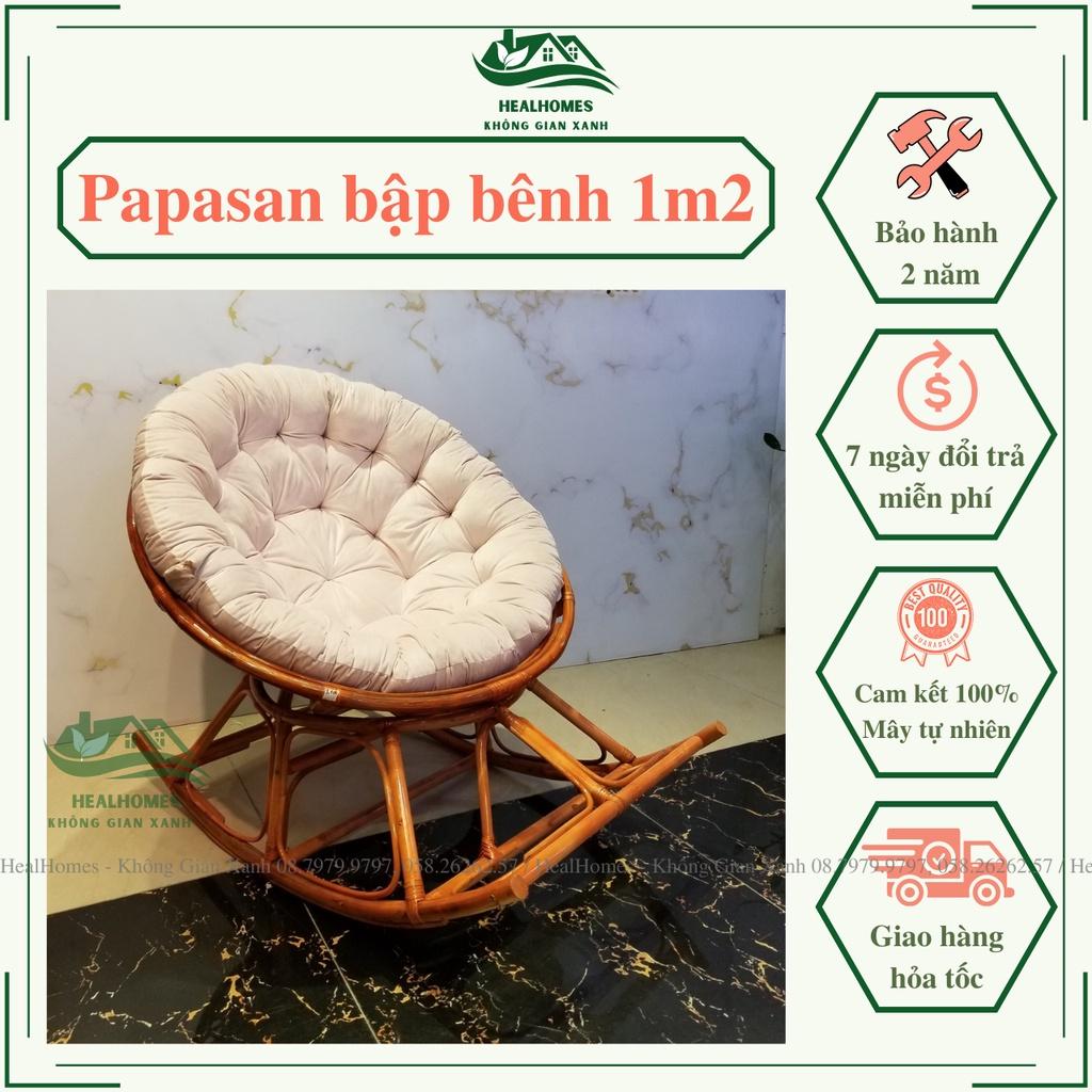 GHẾ BẬP BÊNH PAPASAN 1M2 KÈM VẢI BỐ CAO CẤP Ghế Thư Giãn, Nghỉ Ngơi/ HealHomes – Không Gian Xanh