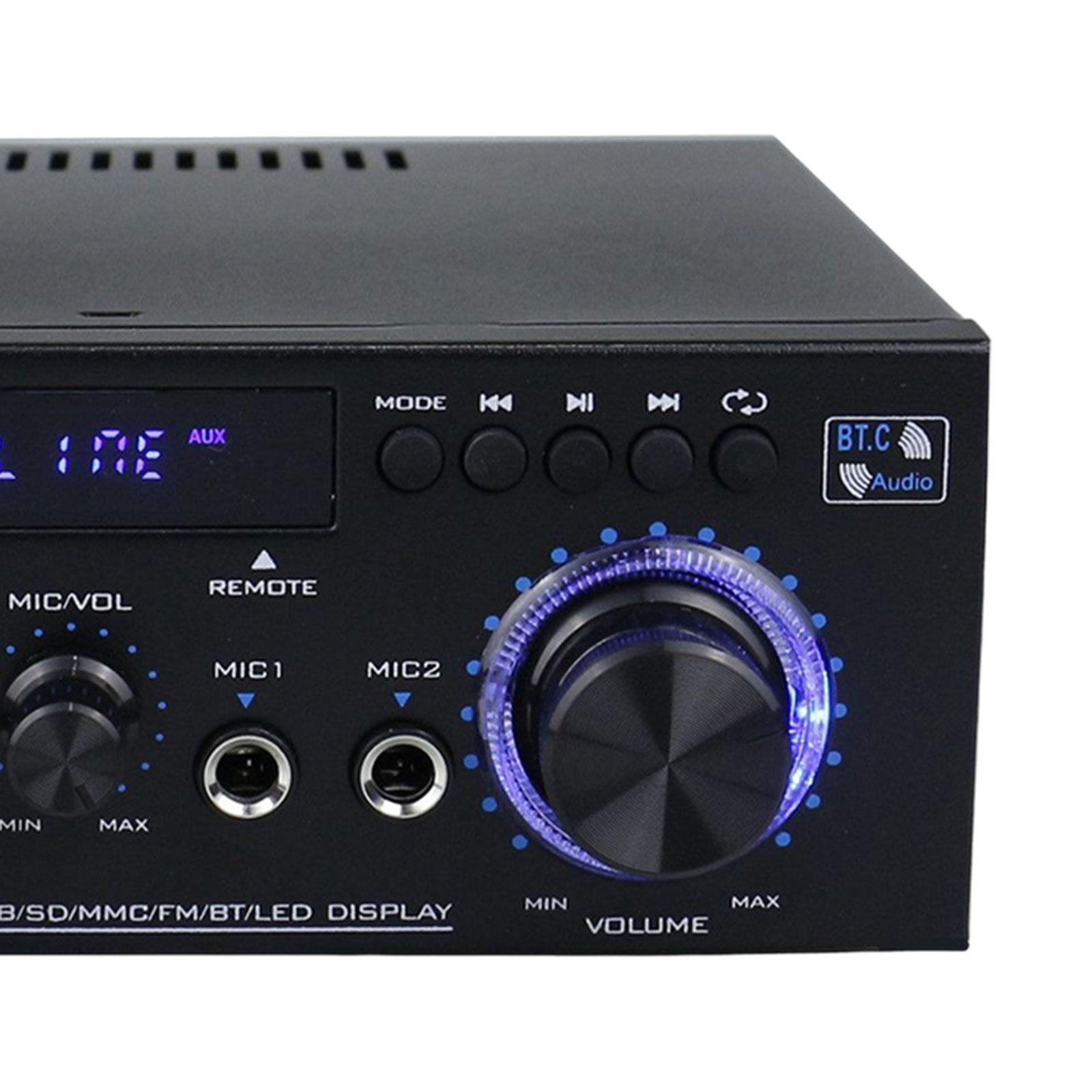 AK45 Audio Power Amplifier with Microphone 2.0 Channel HiFi Stereo Amplifier