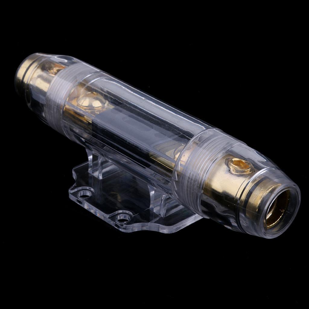 Premium 100A Car Audio Fuse Blocker Distribution Safety Holder Gold Plate