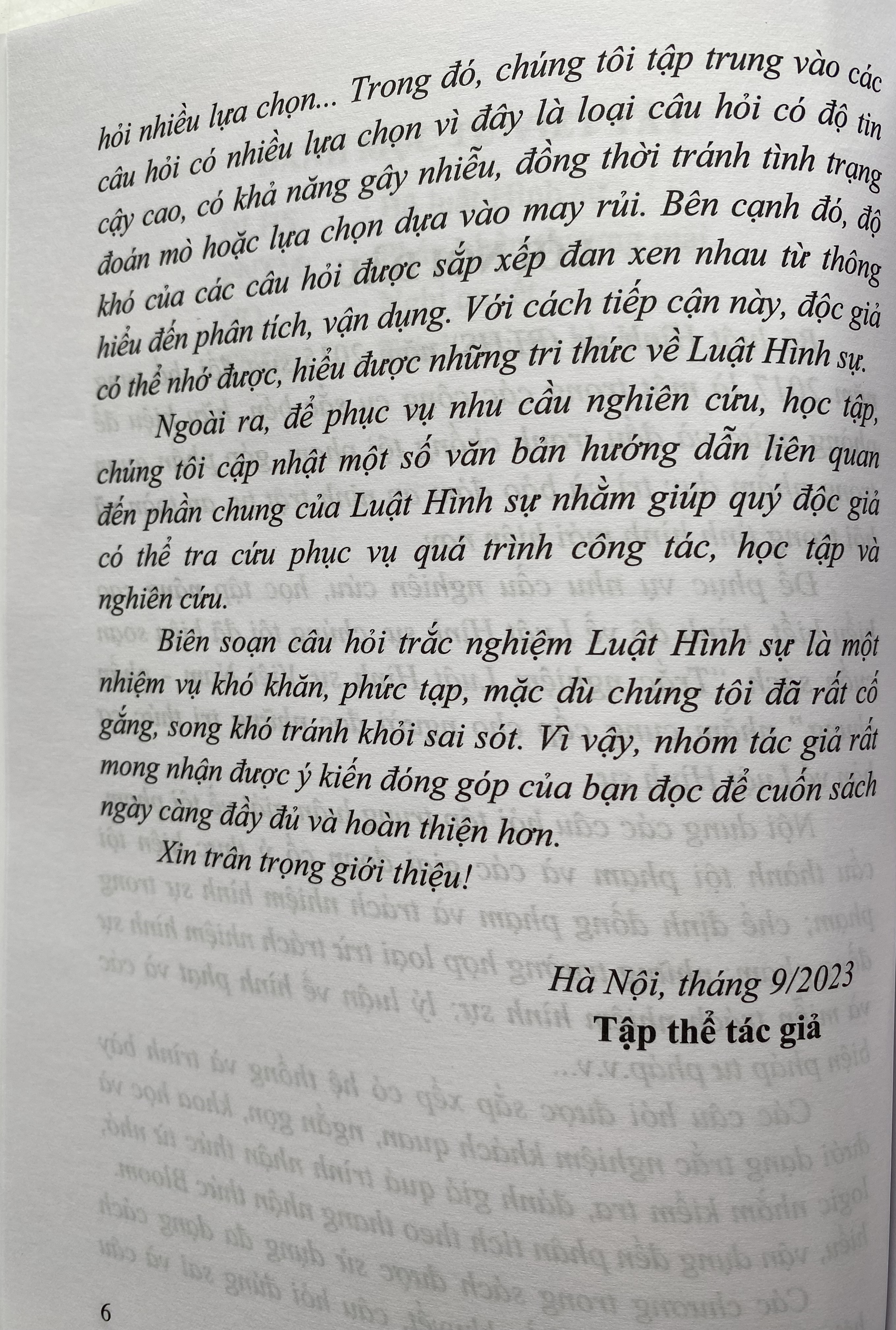 Trắc Nghiệm Luật Hình Sự Việt Nam - Phần Chung